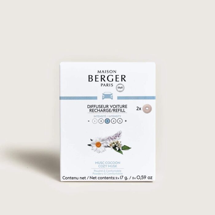 Maison Berger Cozy Musk Car Diffuser Refills